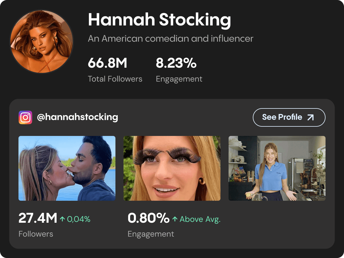Hannah Stocking creator card